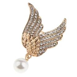 Dickly 6x Kristall Strass Brosche Pin für Elegante Bluse Pin Charms von Dickly