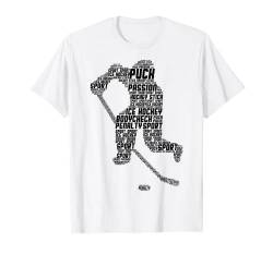 Eishockeyspieler Eishockey Männer Kinder Jungen T-Shirt von Die Besten Eishockey & Wintersport Geschenkideen