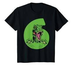 Kinder 6. Geburtstag Junge 6 Jahre Dino Dinosaurier Geburtstags T-Shirt von Die besten Dinosaurier Geburtstagsshirt Geschenke