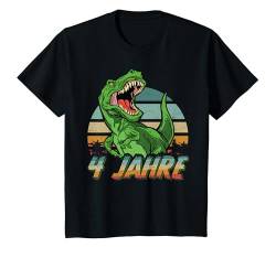 Kinder Dinosaurier 4 Geburtstag Deko I'm 4 Dino Boys 4 Jahre T-Shirt von Die besten Dinosaurier Geburtstagsshirt Geschenke