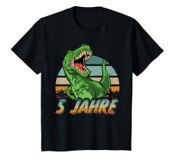 Kinder Dinosaurier 5 Geburtstag Deko ich bin 5 Dino Jungen 5 Jahre T-Shirt von Die besten Dinosaurier Geburtstagsshirt Geschenke