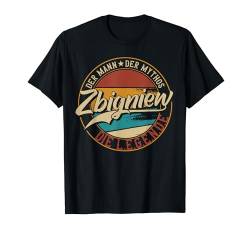 Zbigniew Der Mann der Mythos die Legende Vornamen T-Shirt von Die besten Retro Vornamen Geschenke für Männer