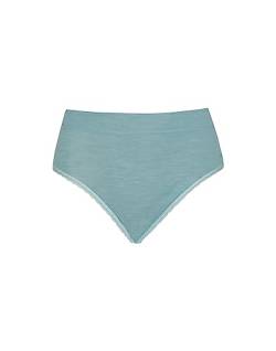 Dilling Damen High-Waist Slip aus Merinowolle/Seide Arktik Blau 38 von Dilling