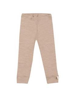 Dilling Leggings aus natürlicher Merinowolle für Babys Beige meliert 56 von Dilling