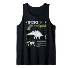 Stegosaurus Dinosaurier Fakten T-Shirt Herren Damen Kinder Wissenschaft Tank Top von Dinosaur Fact T Shirts