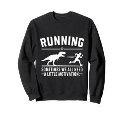 Lustiges Running Motivation Raptor Chase Lustiges Dinosaurier-T-Shirt Sweatshirt von Dinosaur Running Motivation By Kindsokind Store