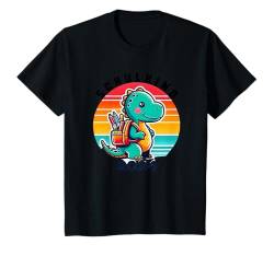 Kinder Kinder Dinosaurier Schulkind 2024 Schultüte Junge T-Shirt von Dinosaur School Child 2024