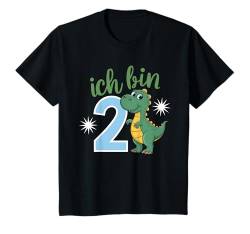 Kinder 2. Geburtstag Junge 2 Jahre Dino Dinosaurier Geburtstags T-Shirt von Dinosaurier Geburtstag Kindergeburtstag Geschenk