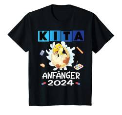 Kinder Kinder Kindergartenkind 2024 Kita Start Anfang Dino T-Rex T-Shirt von Dinosaurier Kindergarten Kindergartentüte Jungen