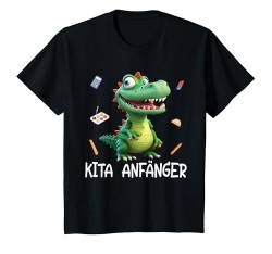 Kinder Kinder Kindergartenkind 2024 Kita Start Anfang Dino T-Rex T-Shirt von Dinosaurier Kindergarten Kindergartentüte Jungen