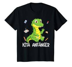 Kinder Kinder Kindergartenkind 2024 Kita Start Anfang Dino T-Rex T-Shirt von Dinosaurier Kindergarten Kindergartentüte Jungen