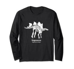 Stegosaurus Skelett Paläontologe Fossil Dino-Liebhaber Langarmshirt von Dinosaurs Lovers Zajoo