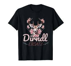 Dirndl Ersatz Hirsch Hirschgeweih Trachten Oktoberfest T-Shirt von Dirndl Ersatz & Trachtenshirt Damen