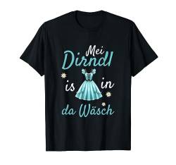 Oktoberfest Trachtenshirt Damen | Mei Dirndl is in da Wäsch T-Shirt von Dirndl Ersatz & Trachtenshirt Damen