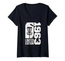 Damen DiscGolf Disc-Golfer Jahrgang 1963 Geburtstag Disc-Golf T-Shirt mit V-Ausschnitt von Disc-Golf Zubehör Geschenke Shirts