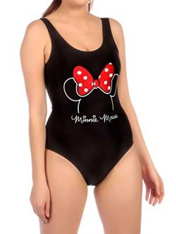 Disney Damen Minnie Mouse Badeanzug Schwarz Small von Disney