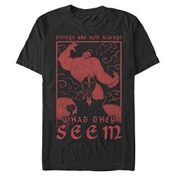 Disney Herren Bösewichte Jafar Evil Genie T-shirt, Schwarz, XXL von Disney