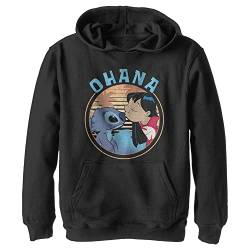 Disney Jungen Lilo And Stitch Ohana Hoodie, Schwarz, L von Disney