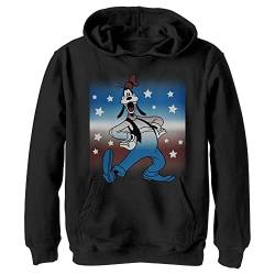 Disney Jungen Patriotic Goof Hoodie, Schwarz, M von Disney