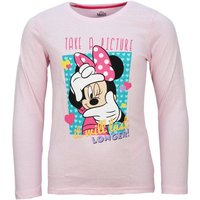 Disney Langarmshirt Disney Minnie Maus Kinder Mädchen langarm T-Shirt Gr. 98 bis 128, Baumwolle von Disney