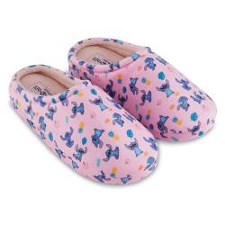 Disney Lilo and Stitch Clog Hausschuhe für Damen, klassische Lilo und Stitch Slipper, weiche Hausschuhe, Pink, 39/40 EU von Disney