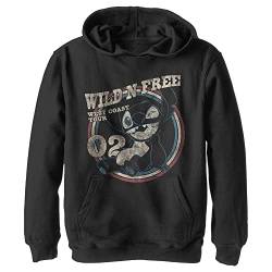 Disney Lilo & Stitch - Americana Circle YTH Hoodie Black 7/8 von Disney