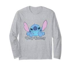 Disney Lilo & Stitch Cute Stitch Very Cutesy Big Chest Logo Langarmshirt von Disney