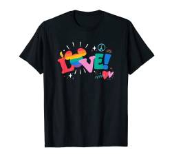 Disney Mickey Mouse Icon Pride Love Rainbow Doodles T-Shirt von Disney