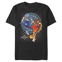 Disney Unisex Kingdom Hearts-Strength Tested Organic Short Sleeve T-Shirt, Black, XXL von Disney