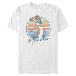 Disney Unisex The Lion King-Hakuna Organic Short Sleeve T-Shirt, White, XXL von Disney