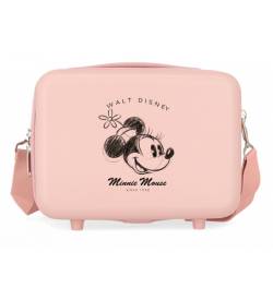 Disney für Damen. 3733922 Kulturbeutel ABS Minnie Du bist magisch anpassungsfähig rosa (OSFA), Lässig, ABS/Polykarbonat von Disney