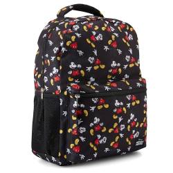 Mickey Mouse Allover Büchertasche Rucksack – Mickey Mouse Allover Schultasche – Rucksack für Jungen, Mädchen, Kinder, Erwachsene, Schwarz, Einheitsgröße von Disney