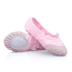 DoGeek Ballettschuhe Gymnastikschuhe Mädchen Tanzschuhe Damen Ballettschläppchen Ballerinas Kinder,Rosa,33 (Bitte bestellen Sie eine Nummer grösser) von DoGeek