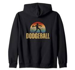 Dodgeball Player Vintage Retro 70er Jahre Design Dodgeball Kapuzenjacke von Dodgeball Enthusiasts Love This Sport Designs