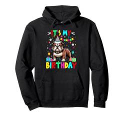 My Birthday Colorful Costume Bulldog Funny Party Lover Pullover Hoodie von Dog Birthday Costume