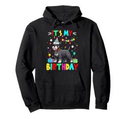 My Birthday Colorful Costume Schnauzer Funny Party Lover Pullover Hoodie von Dog Birthday Costume