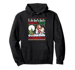 Watch Christmas Movies With My Samoyed Sweater Owner Kids Pullover Hoodie von Dog Christmas Costume