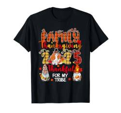 Family 2025 Thankful For Tribe King Charles Spaniel.png T-Shirt von Dog Thanksgiving Costume