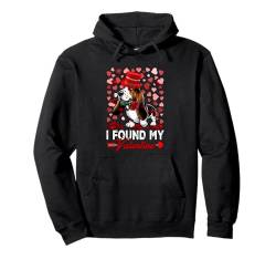 I Found My Cute Valentine Basset Hound Floral Funny Single Pullover Hoodie von Dog Vacations Costume