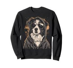 Australischer Schäferhund Sonnenuntergang Strand Retro Vintage Sweatshirt von Dogs 365