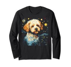 Bichon Frisé Hund The Starry Night Art Decor Langarmshirt von Dogs 365