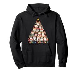 Corgi Weihnachtsbaum Xmas Holiday Dog Lover Corgi Owner Pullover Hoodie von Dogs 365