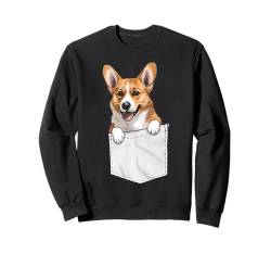 Lustiges Corgi-Geschenk für Papa und Mama im Taschendesign Sweatshirt von Dogs 365