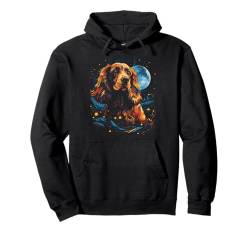 Spaniel Hund Galaxie Weltraum Planet Sterne Weltraum Design Pullover Hoodie von Dogs 365