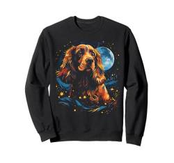 Spaniel Hund Galaxie Weltraum Planet Sterne Weltraum Design Sweatshirt von Dogs 365