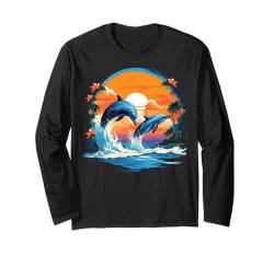 Delphin Meerestier Ozean Langarmshirt von Dolphins Animal Design Ideas