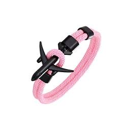 DonJordi Armband Flugzeug Pink (schwarzes Flugzeug) 23 cm Länge von DonJordi