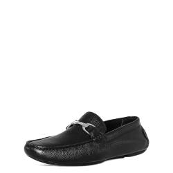 Donald Pliner Herren Vitali Tumbled Calf Fahrer-Slipper, Schwarz, 42.5 EU von Donald J Pliner