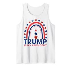 Trump 2024 Patriotische Männer & Frauen USA Flagge Rot Weiß & Blau Tank Top von Donald Trump Gift Shop