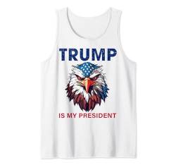 Trump 2024 Patriotische Männer & Frauen USA Flagge Rot Weiß & Blau Tank Top von Donald Trump Gift Shop